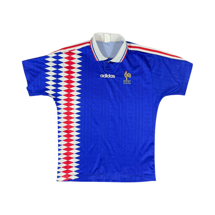 1994-96 France Adidas Home Shirt - 7/10 - (L)