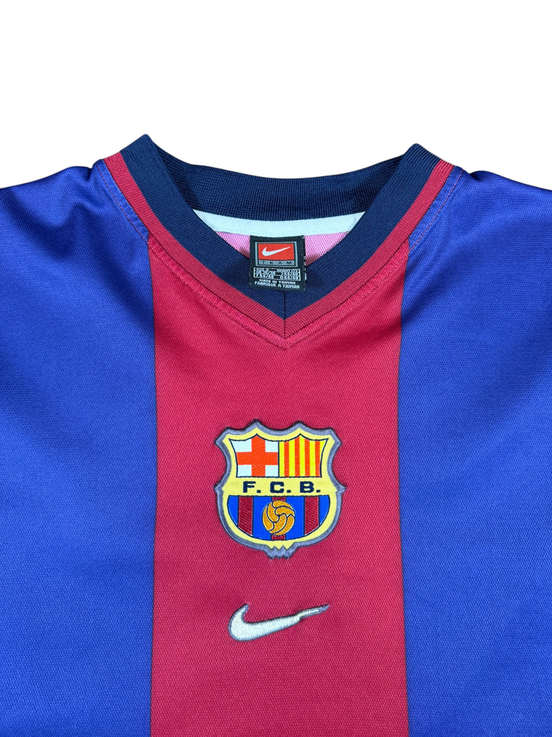 1998/99 Barcelona Nike Home Football Shirt #11 Rivaldo - 9/10 - (S)