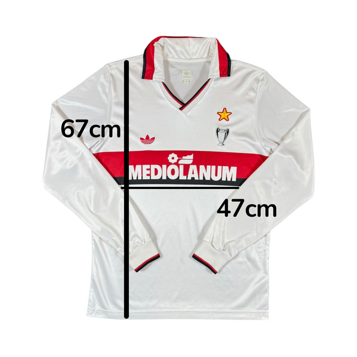 1990-91 AC Milan Away L/S Adidas Originals - 8/10 - (S)