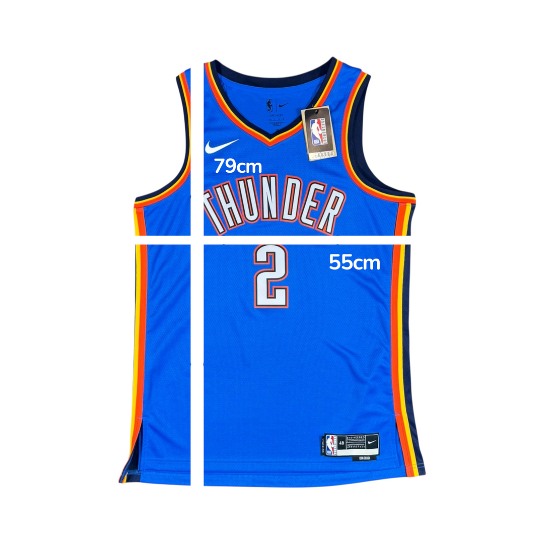 2023-24 Oklahoma City Thunder Nike Basketball Jersey #2 GILGEOUS-ALEXANDER - Brand New - (L)
