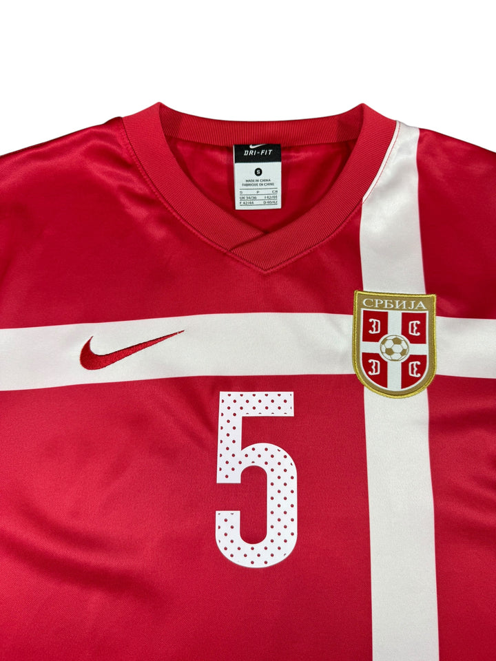 2010/11 Serbia Nike Football Shirt #5 Vidic - 9/10 - (S)