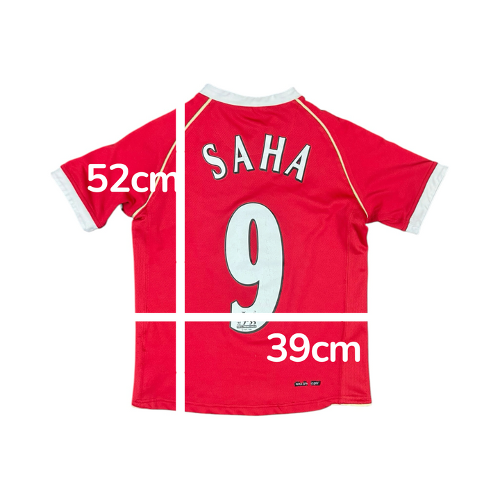 2006-07 Manchester United Home Shirt SAHA #9 - 7/10 - (9-10 Years)