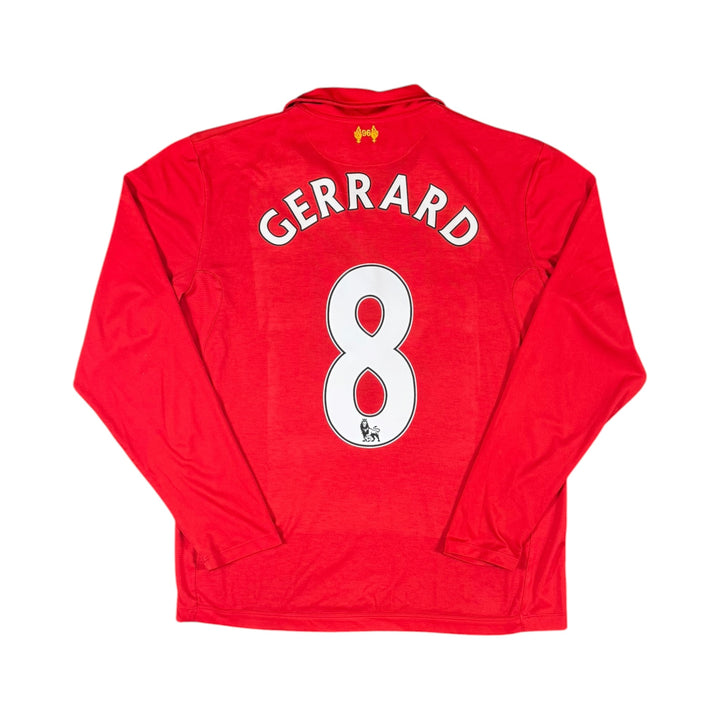 2012-13 Liverpool Home L/S Shirt GERRARD #8 - 8/10 - (L)
