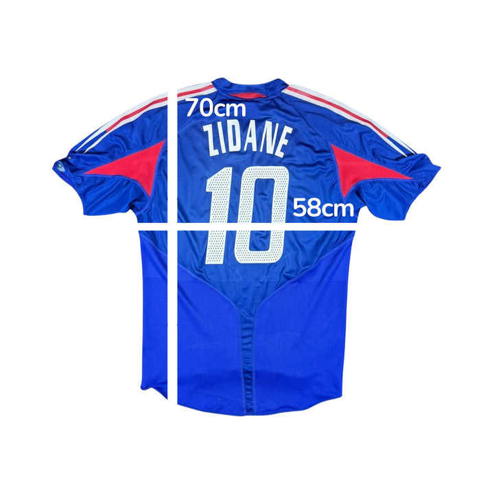 2004 France Adidas Home Shirt #10 ZIDANE - 8/10 - (XL)