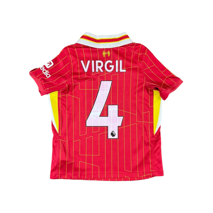 2024-25 Liverpool Nike Home Shirt #4 VIRGIL - 8/10 - (5-6 Years)