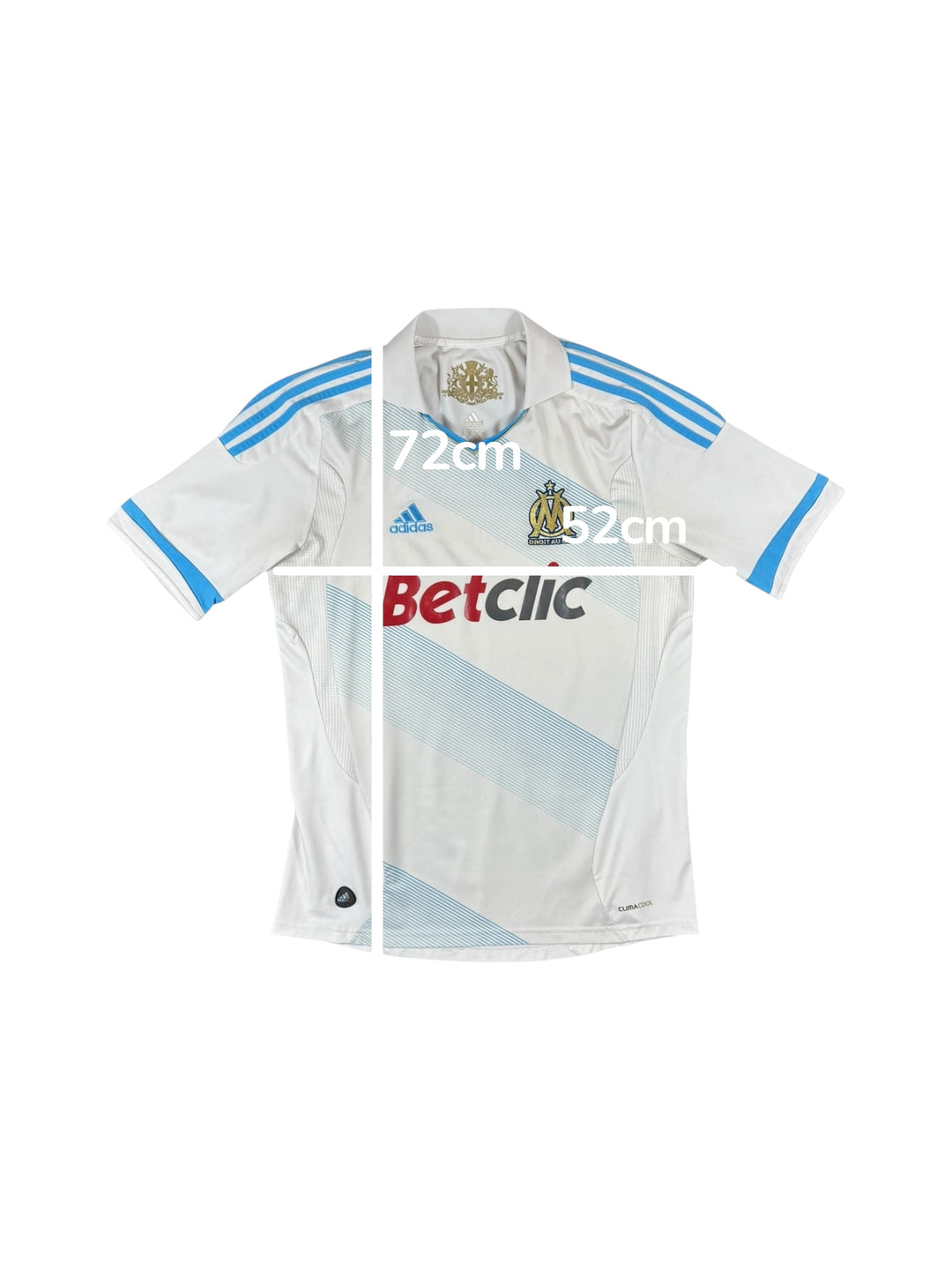 2011-12 Marseille Adidas Home Shirt - 8/10 - (M)
