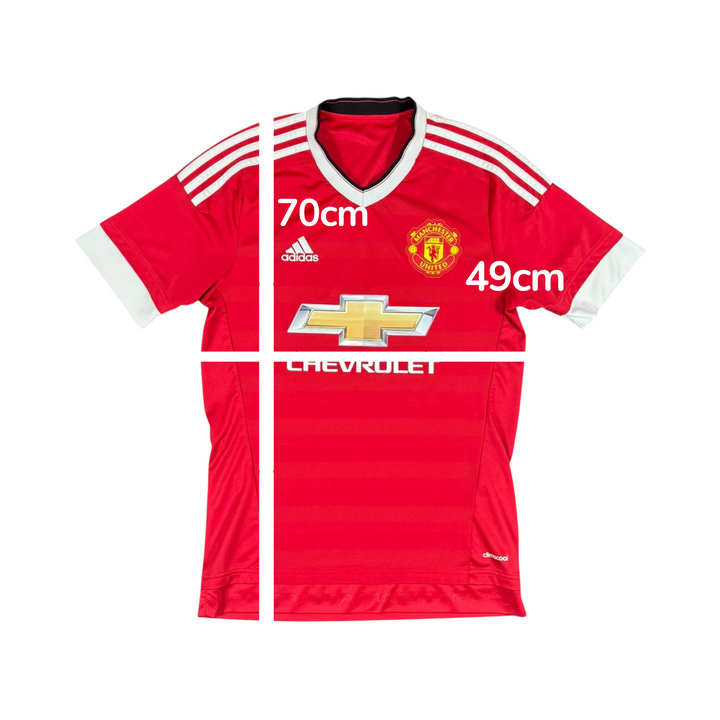 2015-16 Manchester United Adidas Home Shirt - 8/10 - (S)