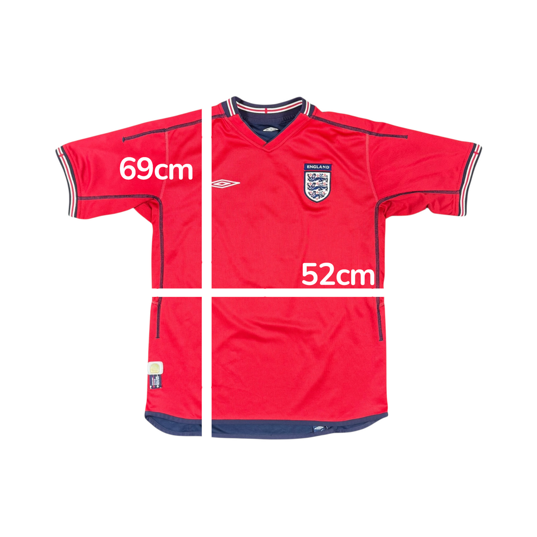 2002-04 England Umbro Away Shirt Reversible #6 - 8/10 - (S)