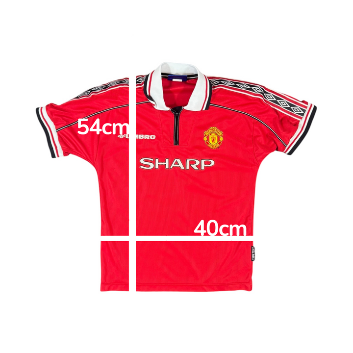 1998-00 Manchester United Home Shirt - 9/10 - (10-11 Years)
