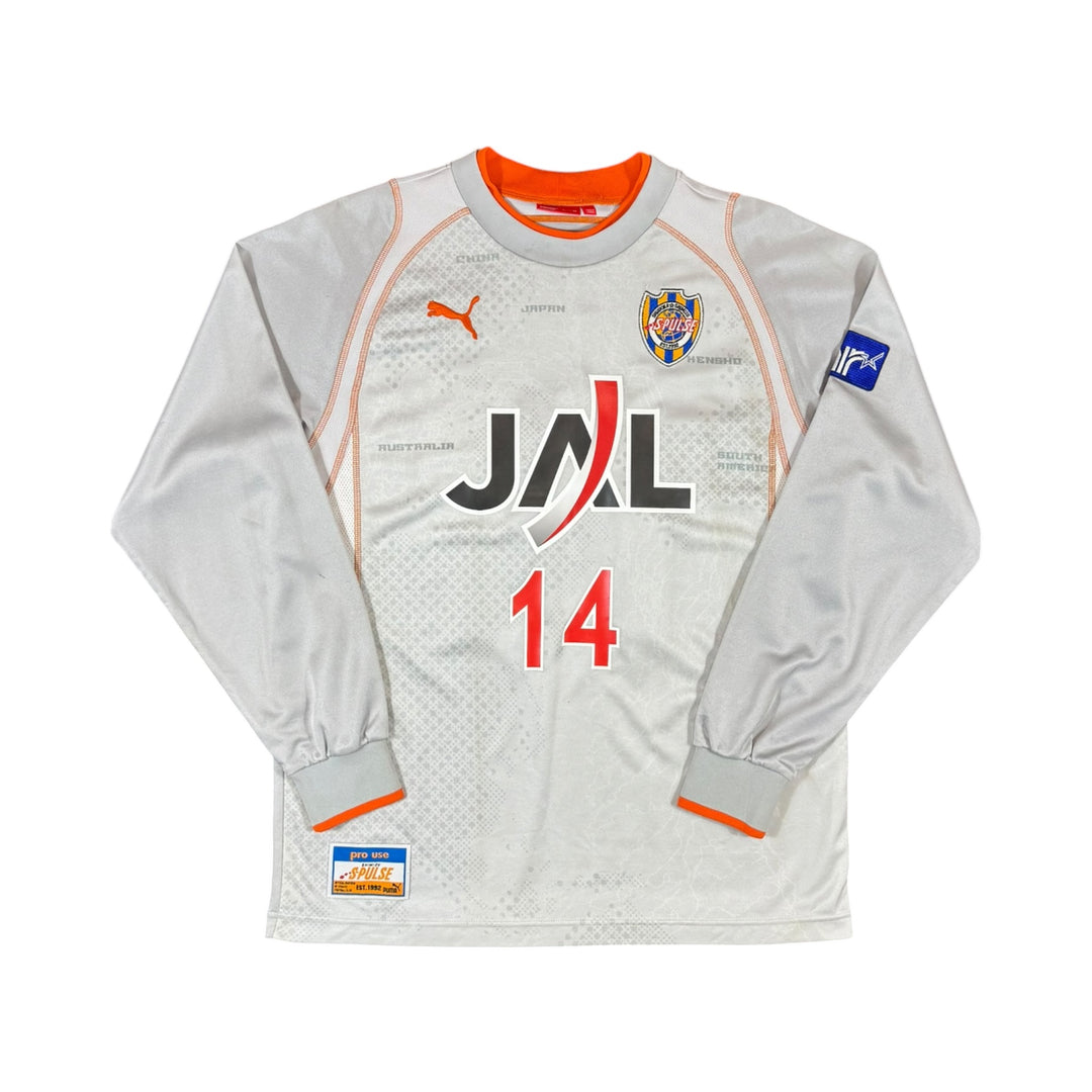 2005-06 shimizu S-Pulse Puma Away L/S Shirt #14 - 8/10 - (L)