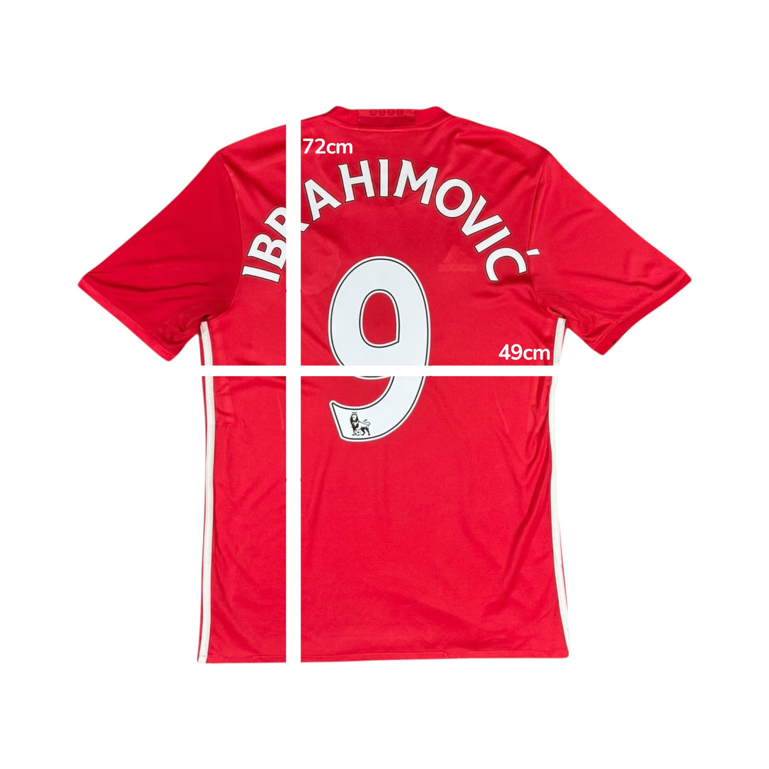 2016-17 Manchester United Adidas Home Shirt #9 IBRAHIMOVIC - 9/10 - (M)