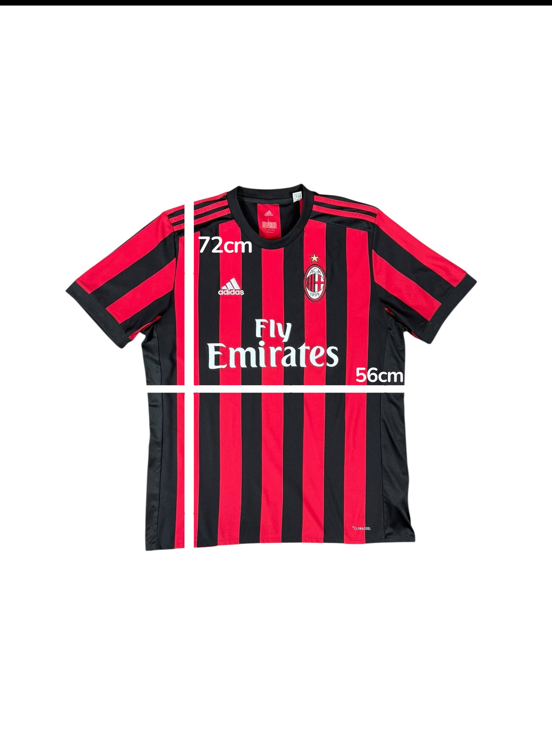 2017-18 AC Milan Adidas Home Shirt - 7/10 - (L)