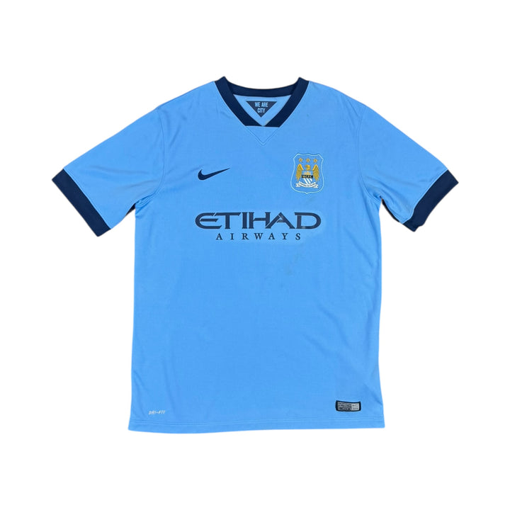 2014-15 Manchester City Nike Home Shirt #21 SILVA - 7/10 - (15-16 Years)