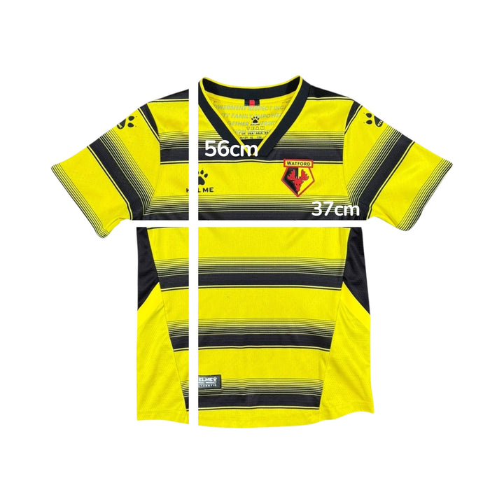 2021-22 Watford Kelme Home Player Authentic Shirt - 10/10 - (11-12 Years)