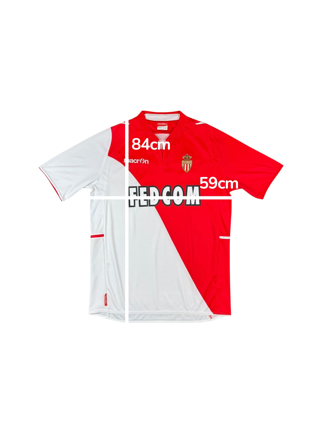 2013-14 AS Monaco Macron Home Shirt - 8/10 - (3XL)