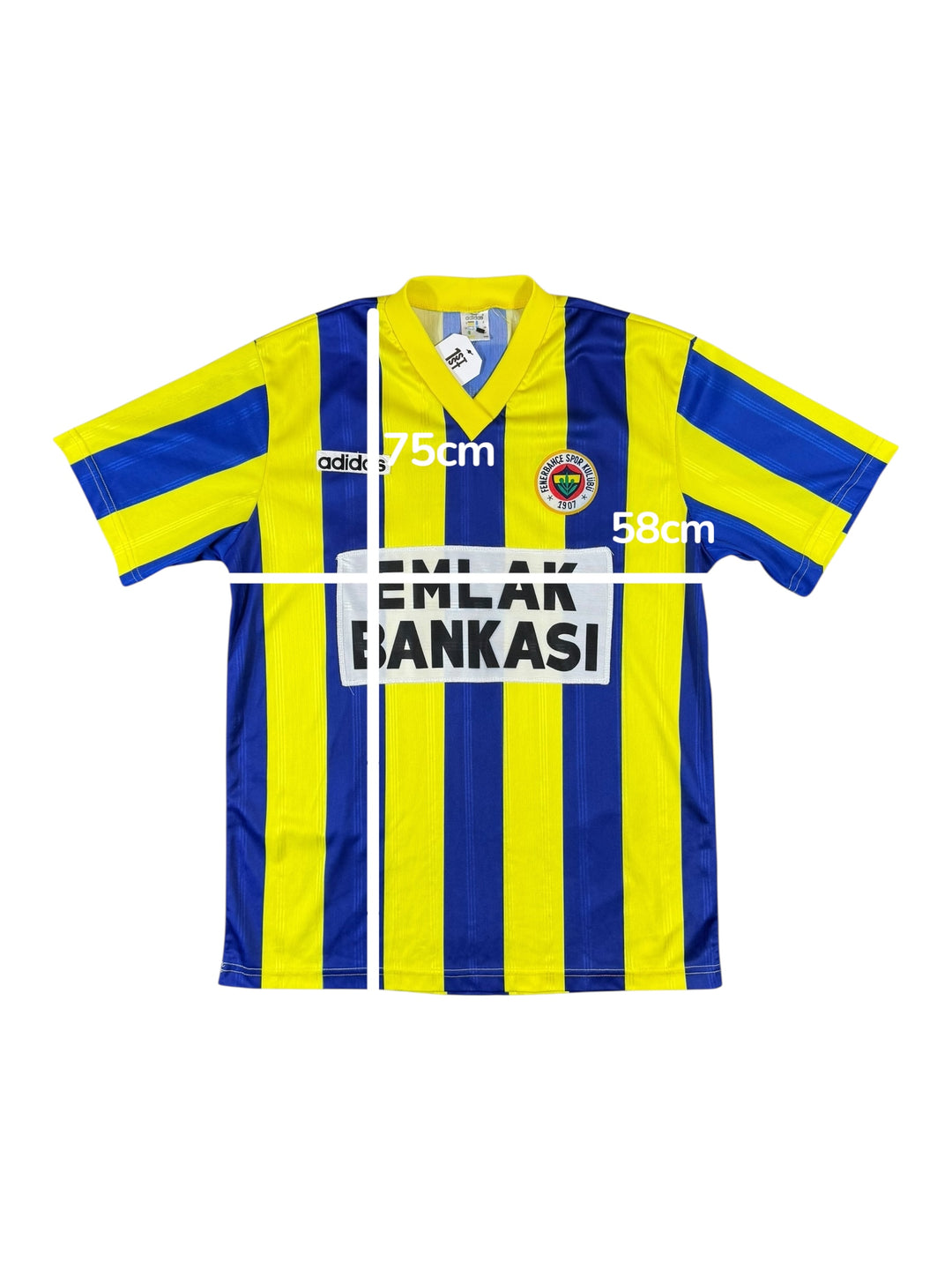 1995/96 Fenerbahce Adidas Home Shirt - 10/10 - (L)