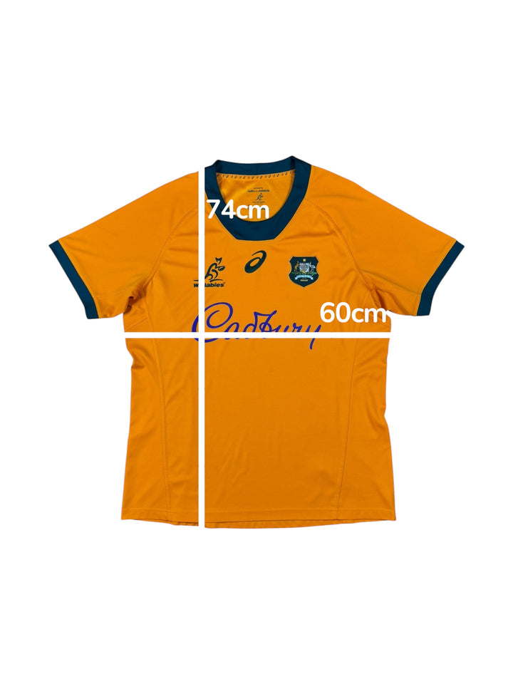 2024 Australia Wallabies ASICS Home Rugby Shirt - 9/10 - (XL)