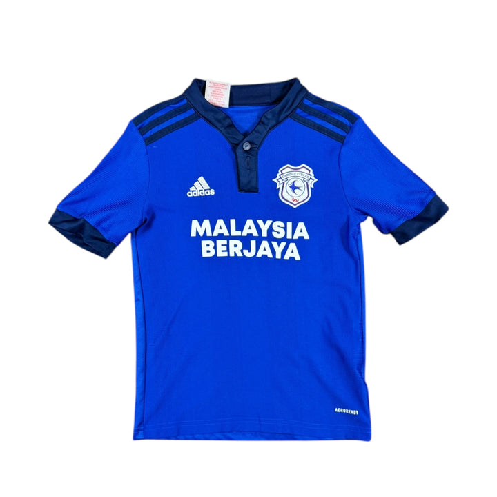 2021-22 Cardiff City Adidas Home Shirt - 9/10 - (9-10 Years)