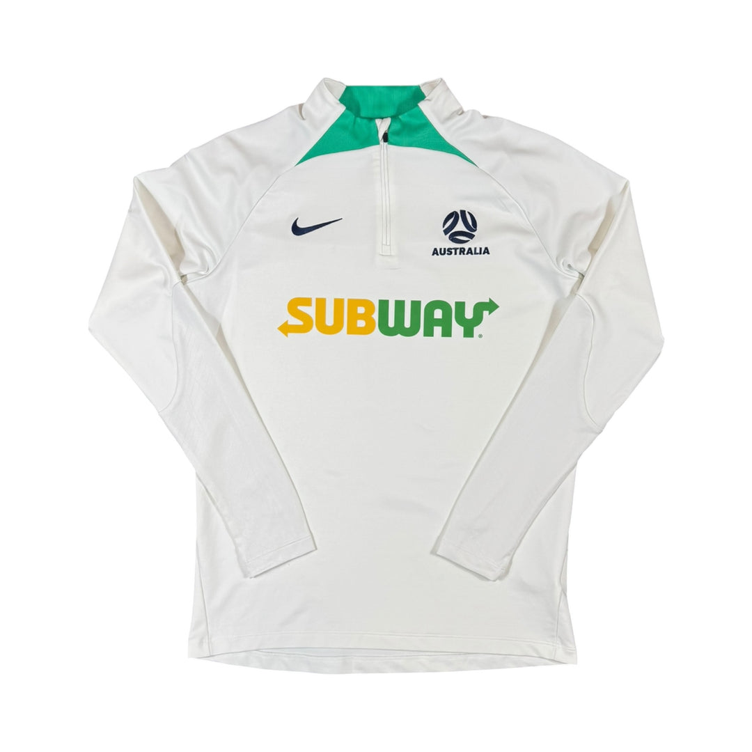 2023-24 Australia Nike 1/4 Zip Training Shirt Player Issue - 10/10 - (M)