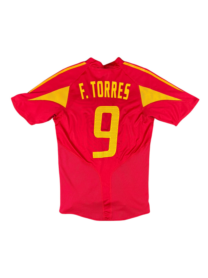 2004/06 Spain Adidas Football Shirt #9 Torres - 9/10 - (S)