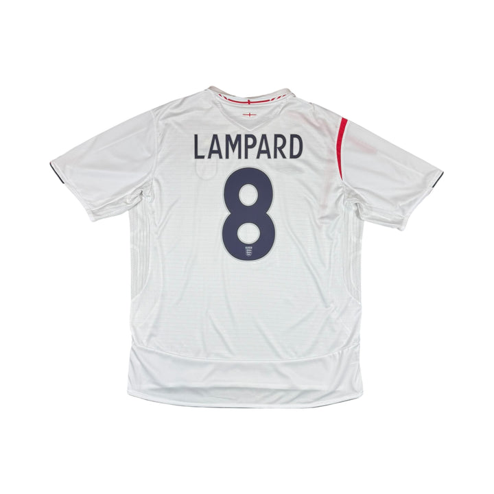2005-07 England Umbro Home Shirt #8 LAMPARD - 9/10 - (2XL)