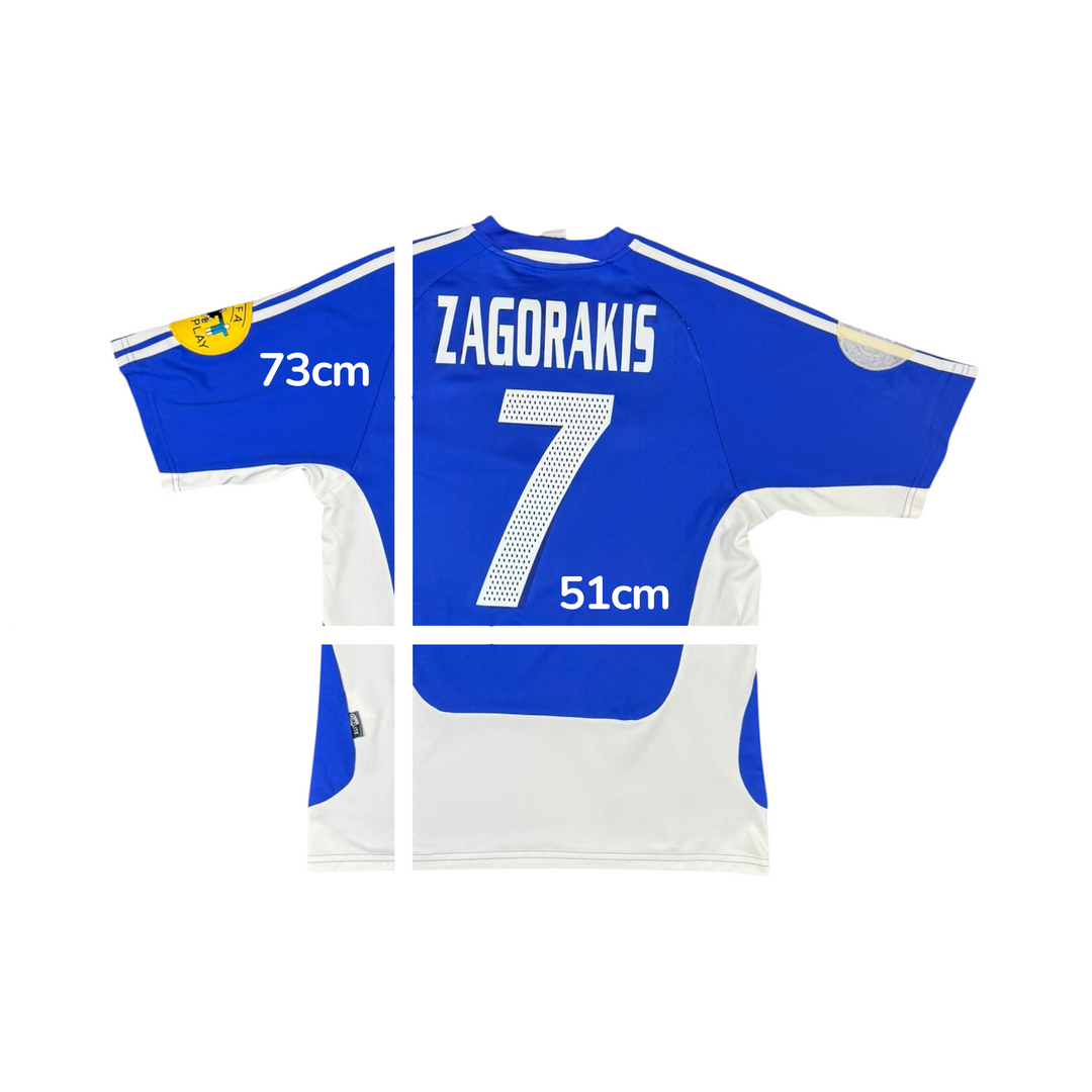 2004-06 Greece Adidas Home Shirt Zagorakis #7 - 7/10 - (M)