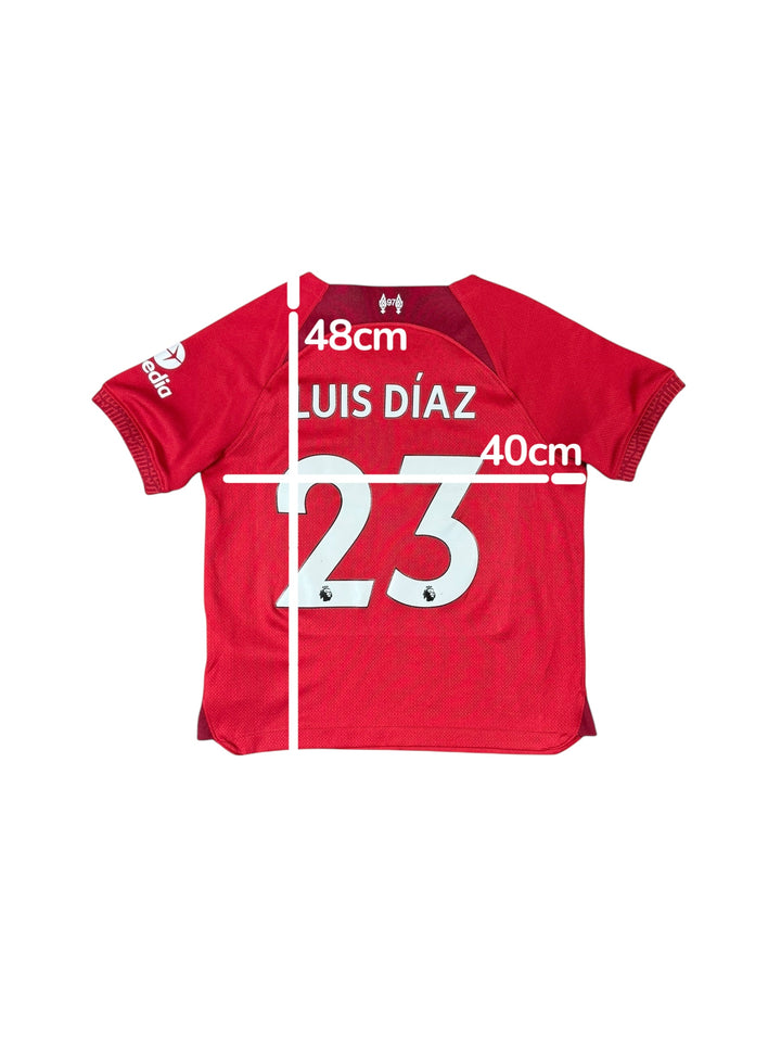 2022/23 Liverpool Nike Home Shirt #23 LUIS DIAZ - 9/10 - (7-8 Years)
