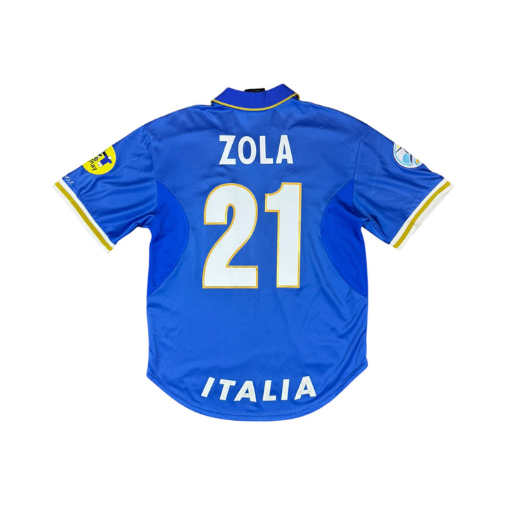 1996-97 Italy Home Shirt ZOLA #21 - 9/10 - (L)