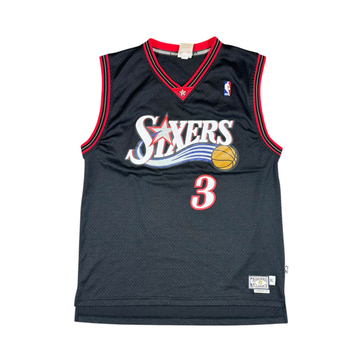 2000-01 Philadelphia 76ers Hardwood Classic Basketball Jersey #3 IVERSON - 9/10 - (XL)