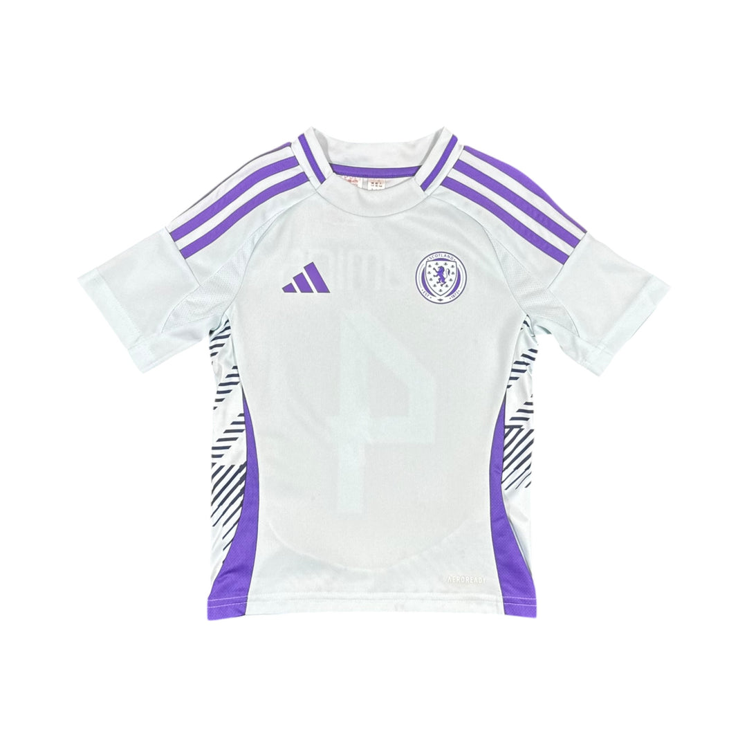 2024-25 Scotland Adidas Away Shirt #4 McTOMINAY - 9/10 - (5-6 Years)