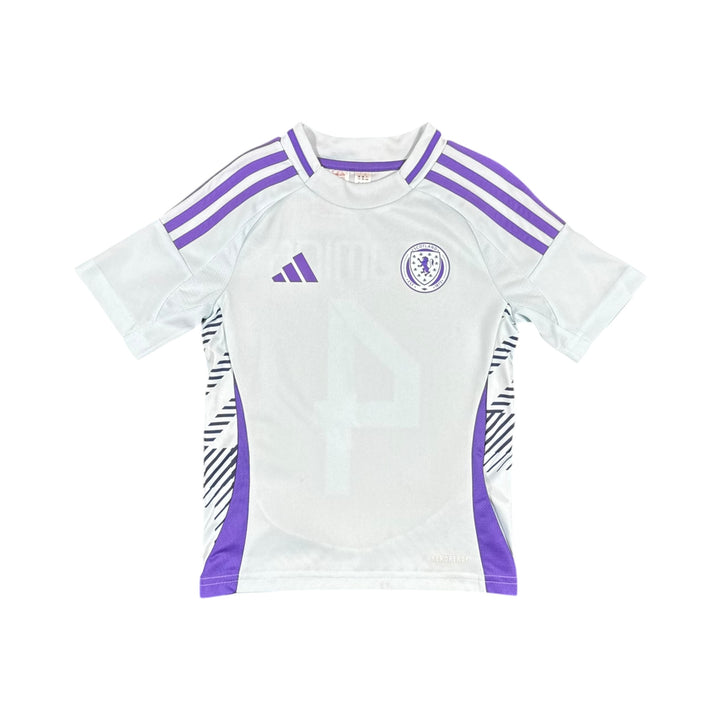 2024-25 Scotland Adidas Away Shirt #4 McTOMINAY - 9/10 - (5-6 Years)