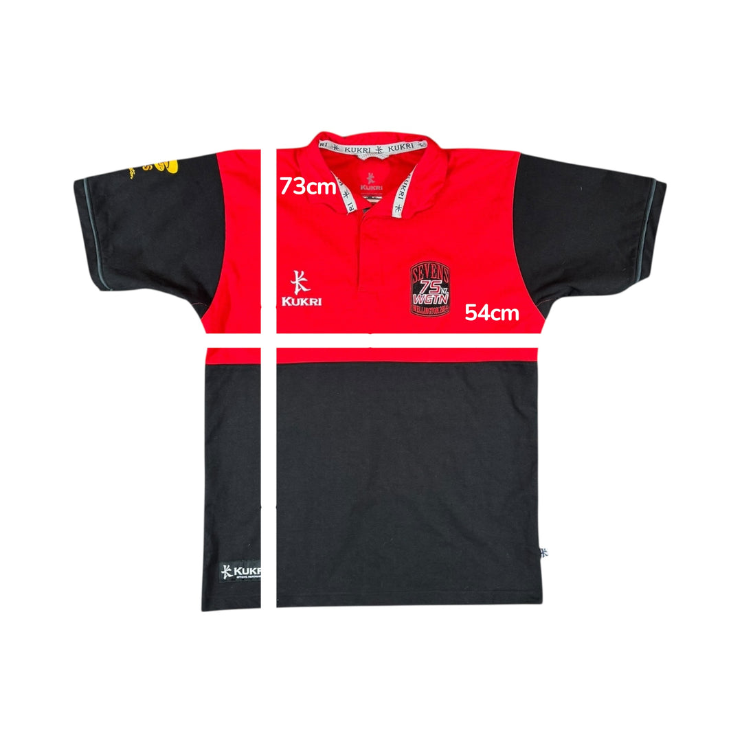 2014 New Zealand Sevens Kukri Rugby Shirt - 9/10 - (L)