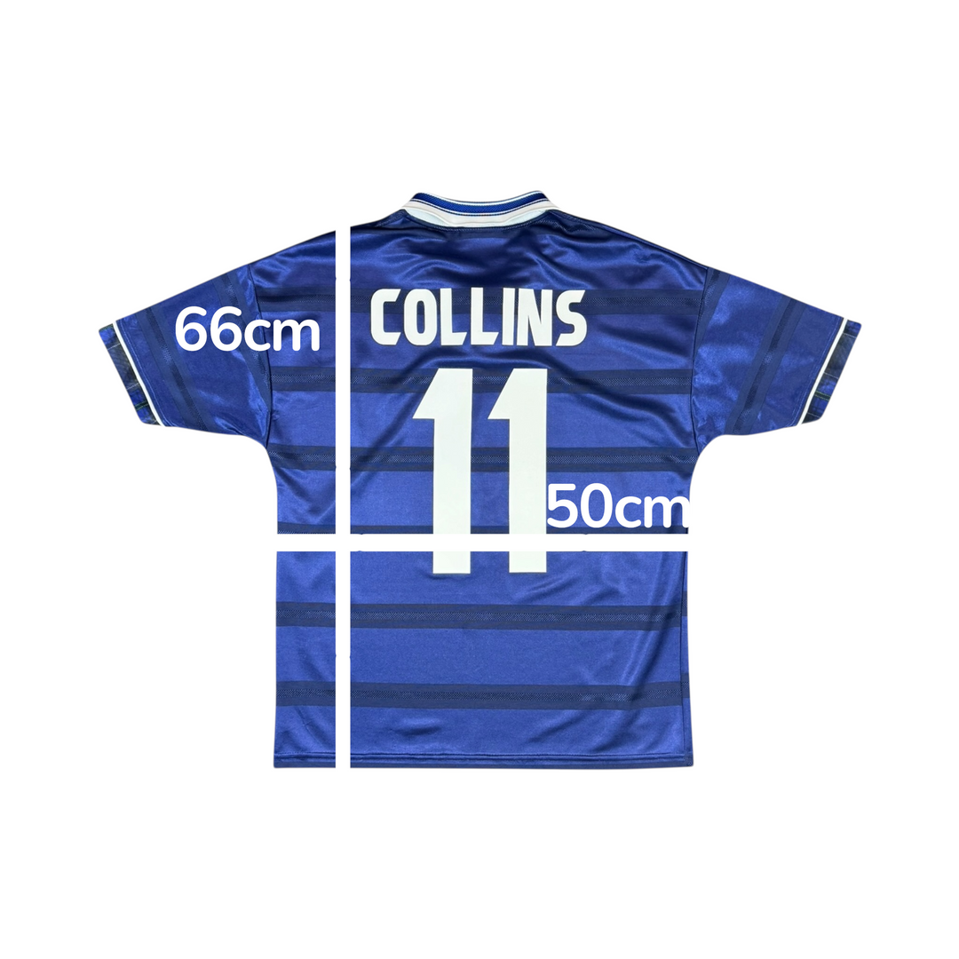 1998-00 Scotland Umbro Home Shirt #11 COLLINS - 10/10 - (M)