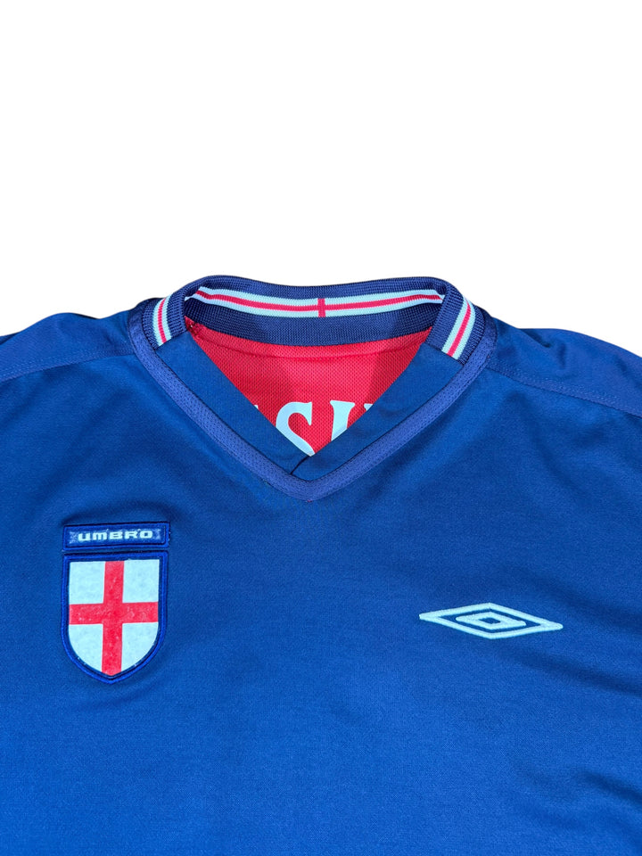 2002/04 England Umbro Reversible Away Football Shirt #11 HESKEY - 9/10 - (XL)