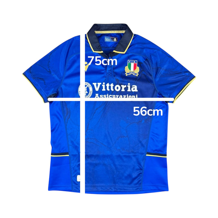 2025-26 Italy Macron Home Rugby Shirt - 9/10 - (L)