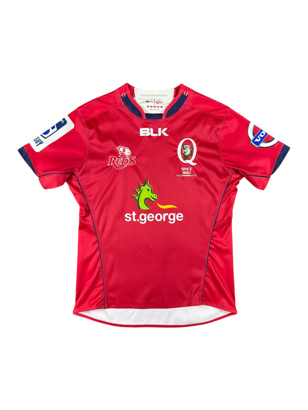 2015 Queensland Reds BLK Rugby Shirt - 8/10 - (M)