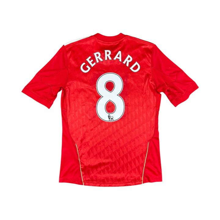 2010-12 Liverpool Adidas Home Shirt #8 GERRARD - 8/10 - (M)