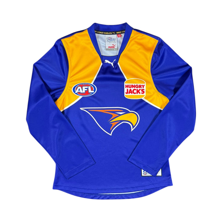 2008-2011 West Coast Eagles AFL Puma Home Longsleeve Jersey - 7/10 - (S)