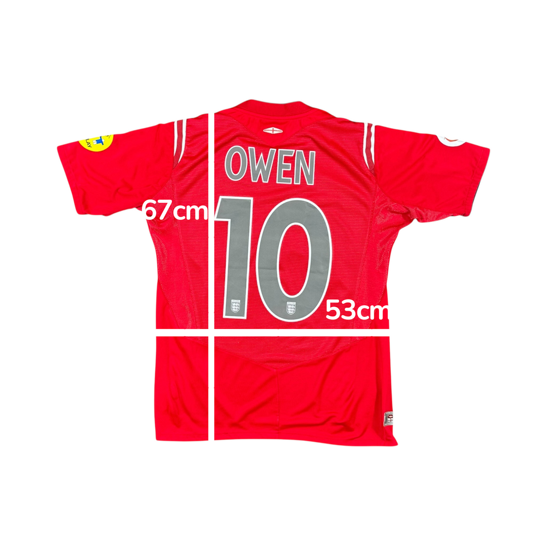 2004-06 England Umbro Away Shirt OWEN #10 - 8/10 - (S)