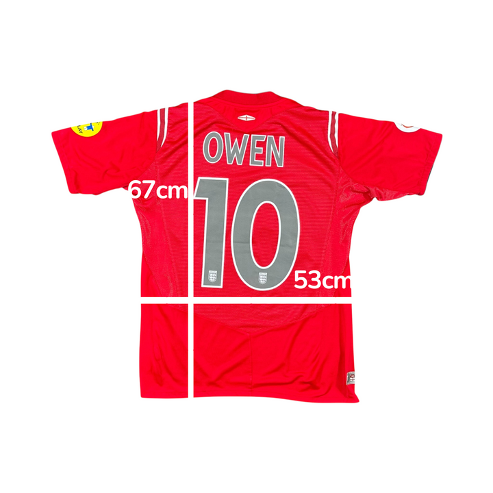 2004-06 England Umbro Away Shirt OWEN #10 - 8/10 - (S)
