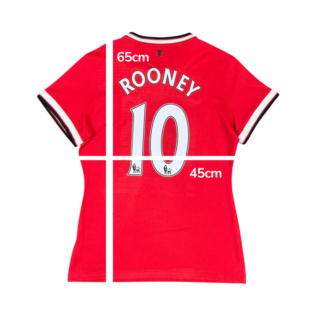 2014-15 Manchester United Nike Home Shirt #10 ROONEY - 8/10 - (15-16 Years)