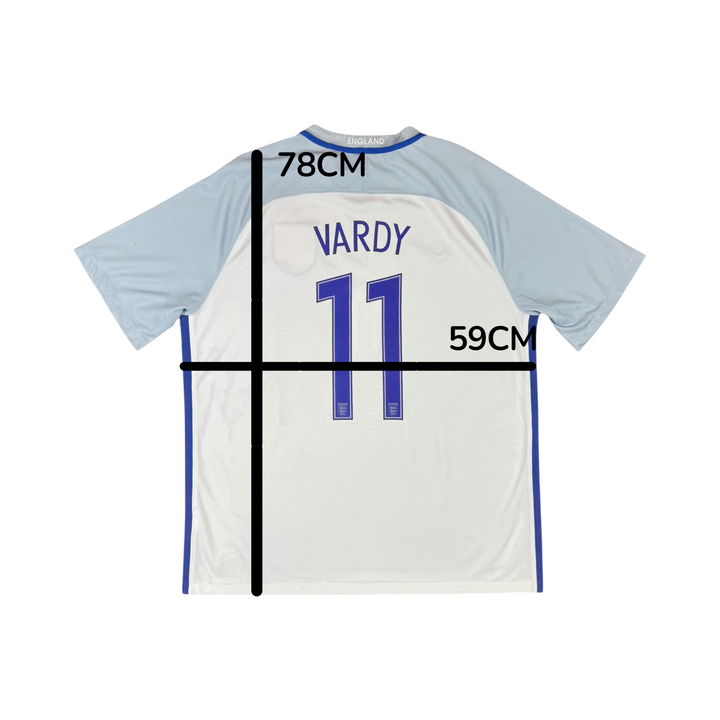 2016-17 England Nike Home Shirt VARDY #11 - 8/10 - (XL)
