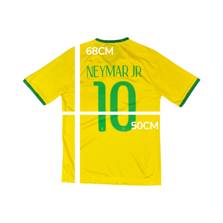 2014-15 Brazil Nike Home Shirt NEYMAR JR #10 - 8/10 - (M)