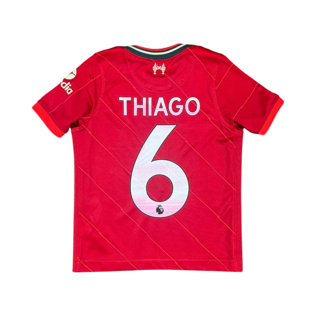 2021-22 Liverpool Nike Home Shirt THIAGO #6- 9/10 - (6-7 Years)