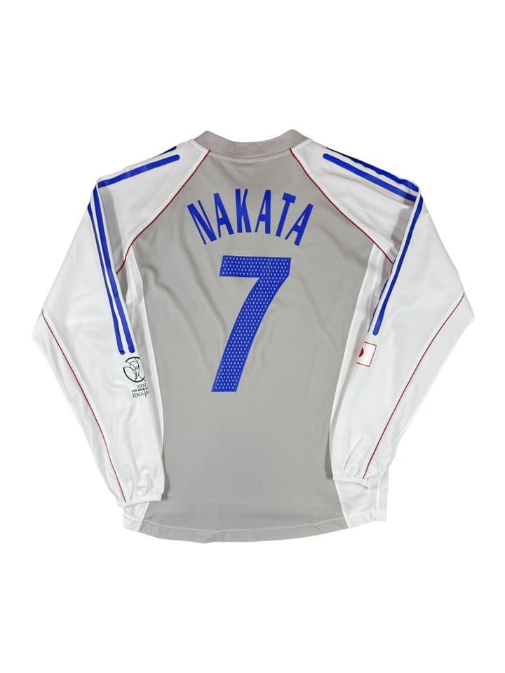 2002 Japan Adidas Football Long sleeve Shirt #7 Nakata - 9/10 - (L)