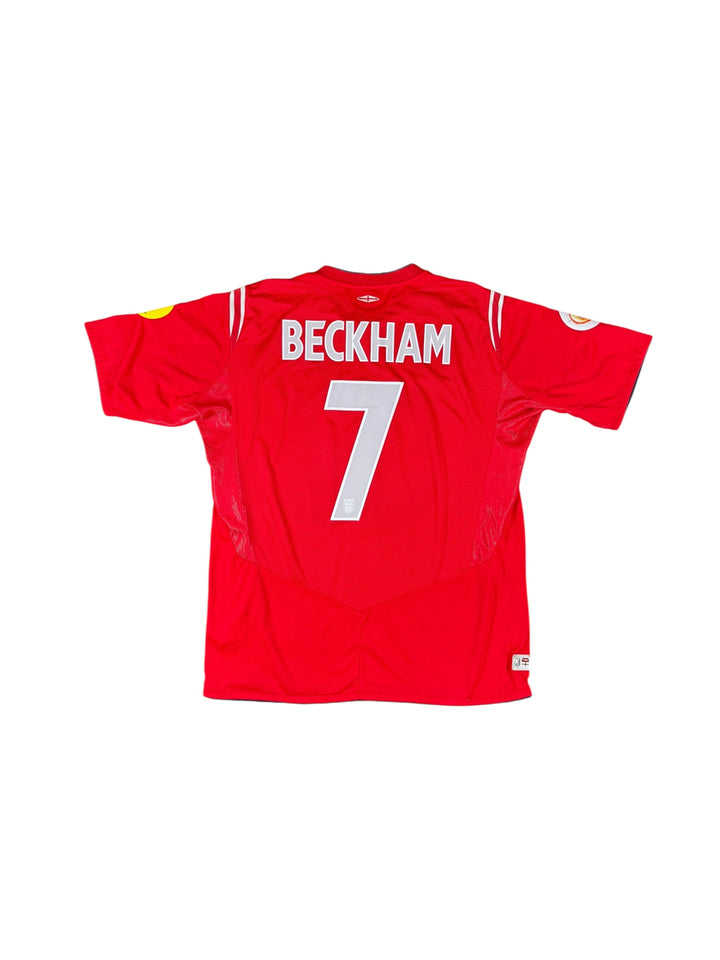 2004-06 England Umbro Away Shirt #7 BECKHAM - 9/10 - (L)