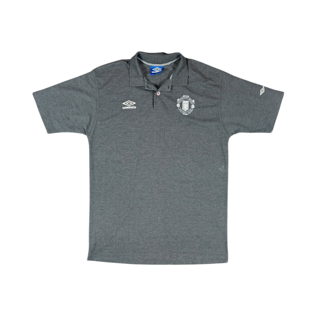 1990-00 Manchester United Training Polo Shirt - 9/10 - (L)