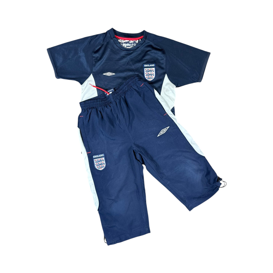 2006-07 England Training Shirt + Pants - 9/10 - (9-10 Years)