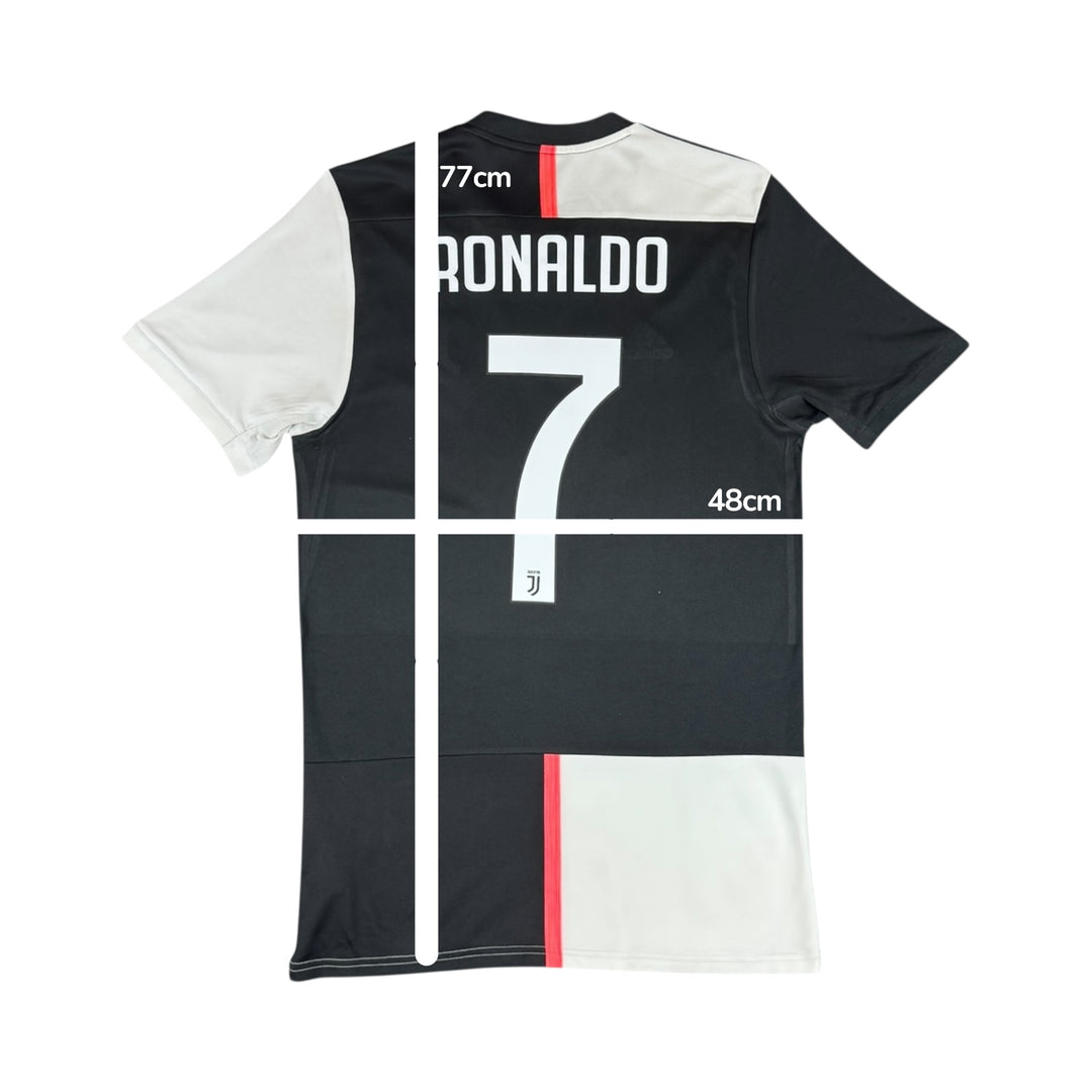 2019-20 Juventus Adidas Home Shirt #7 RONALDO - 9/10 - (M)