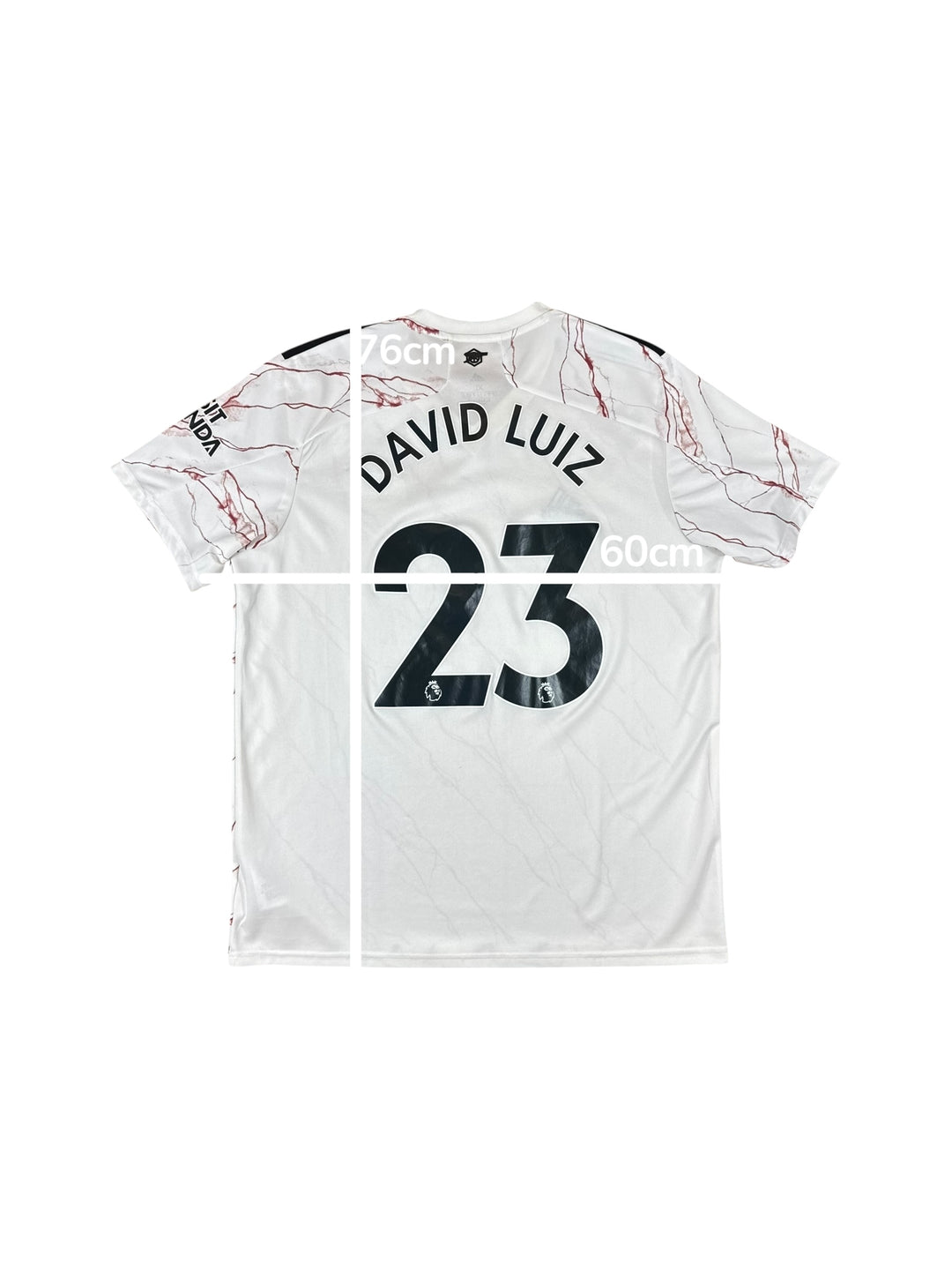 2020/21 Arsenal Adidas Away Football Shirt #23 DAVID LUIZ - 9/10 - (XL)